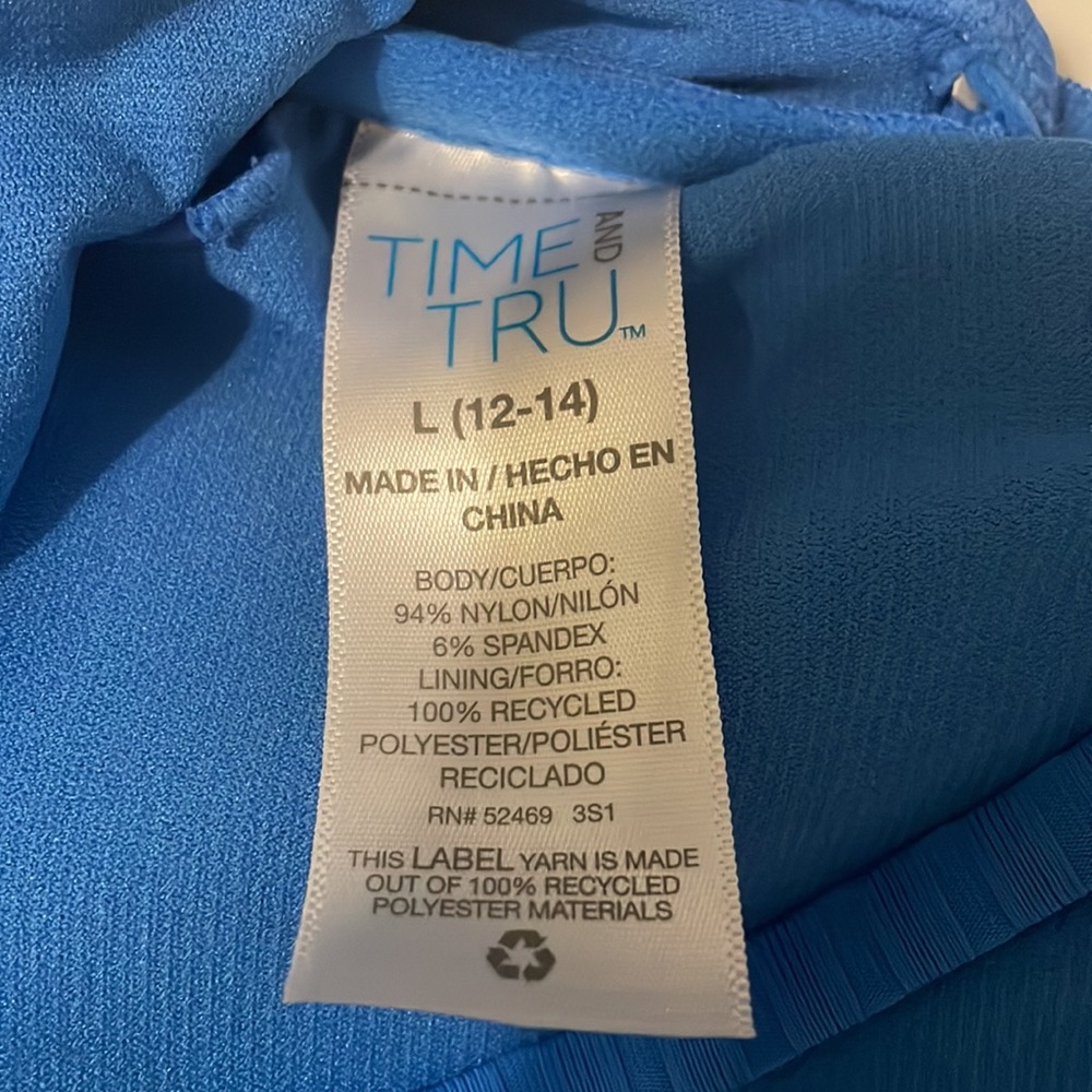 Time & Tru Swim Top Large - Picture 2 of 12